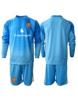 Manchester United Maalivahdin Kotipaita Lasten 2025-26 Pitkähihainen (+ shortsit)